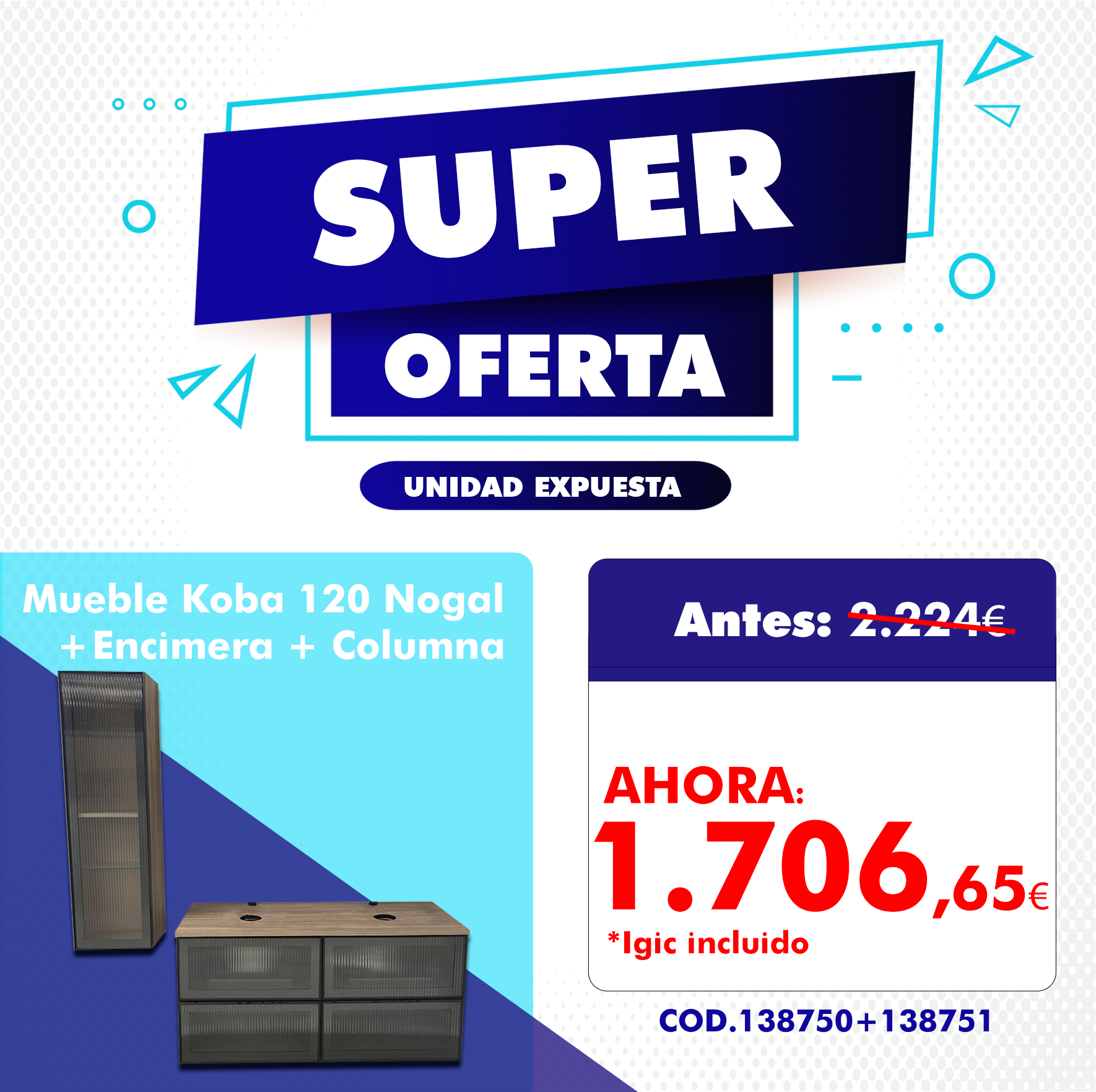 Mueble y columna Koba